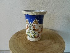 Windlicht Weihnachten Serviettentechnik