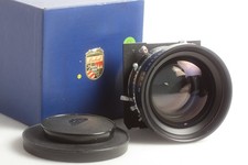 Rodenstock Sironar 5,6/300 Lens auf Compur 3 Verschluss mit Linhof 4x5 Platte