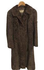 Echt Pelz Mantel, Indisch Lamm Mantel, brauner Pelz