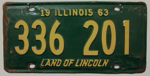 Illinois nummernschild usa - illinois,