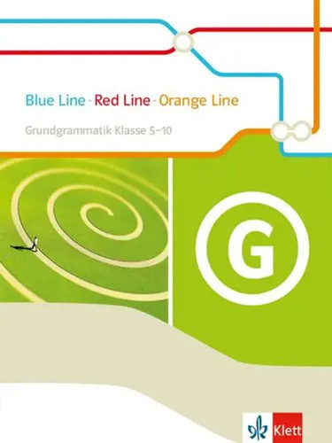 Blue line red - -, orange