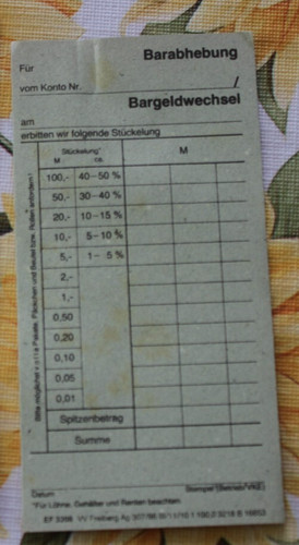 Ddr bargeldwechsel barabhebung - ddr,
