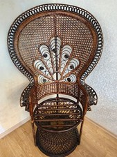 Pfauenthron, Rattansessel, sehr gut