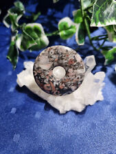 Fossilien Jaspis Donut 40 mm Edelstein Anhänger