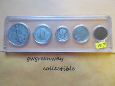 1917 Silber Geburt Jahr Set 5