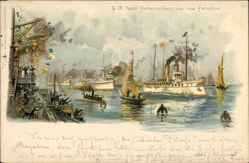 Litho kiel m yacht - litho, s.
