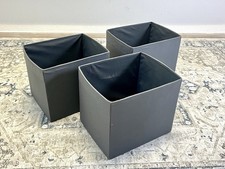 IKEA Dröna Box Faltbox Fächerbox für Kallax Stolmen Grau 3Stück
