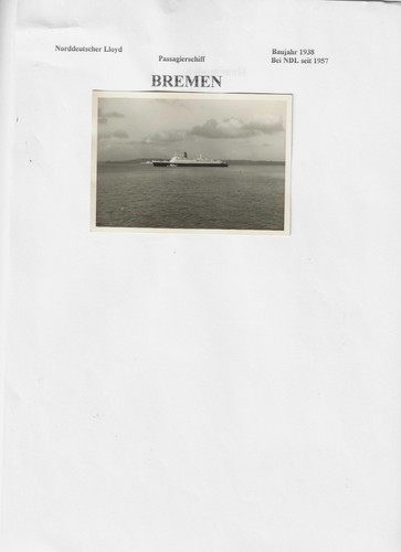 Originalfoto der bremen ex - der, bremen,