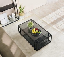 Rauchglas Couchtisch 100 x 55