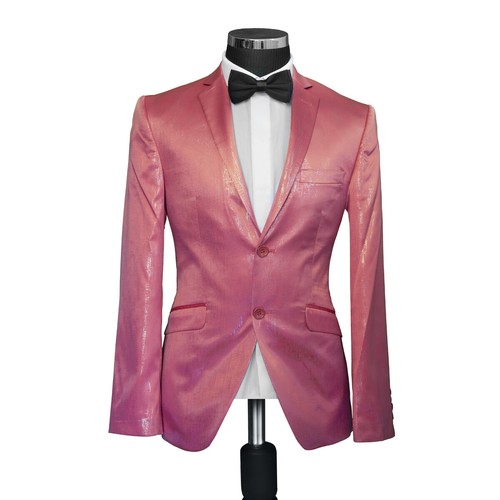 Herren sakko rosa glitzer - rosa,