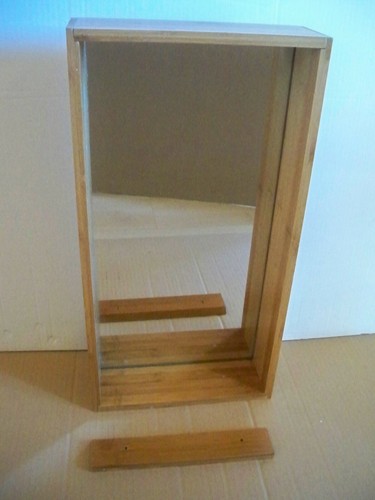 Wandregal mit spiegel bamboo - wandregal,