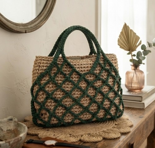 Handgefertigte häkeltasche - handgefertigte,