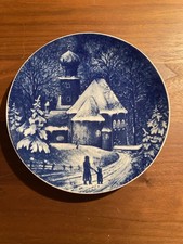 Set 4 WANDTELLER  KIRCHE VON KOCHEL AM SEE 1976 ROYAL BAVARIA PORZELLAN