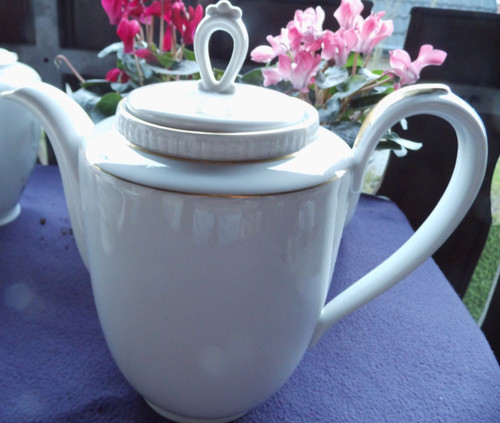 Kaffeekanne weißes porzellan - weißes,