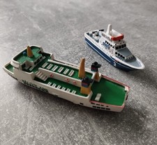Schiff Boot Modell 2 Stück Polizei und Helgoland Fähre