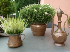 Kupferkanne + 2 Kupfertöpfe