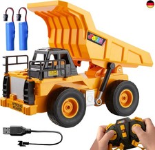  JOYIN Ferngesteuerter LKW Muldenkipper, 2,4 GHz RC Kipplaster Traktor Bagger 