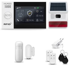 HXA007 Alarmanlage Set WiFi GSM 4G mit PIR-sensor, Türsensoren, Funk Sirene