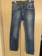 Rock Revival Herren Jeans Baggy Gr. 32 Blau Y2K Vintage Made In USA