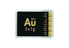 Goldbarren 5 g Combibar mit 5x