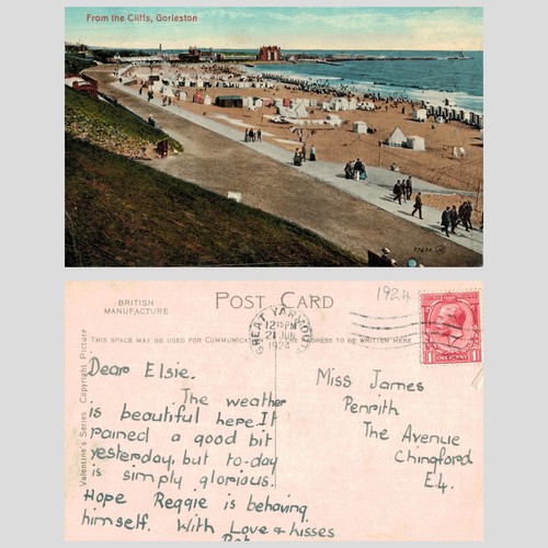Alte postkarte von - -, den