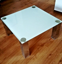Tisch, Couchtisch mit Glasplatte, OptiPlus, Glas, VENJAKOB, neuw.,75/75/38,