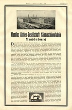 Nähmaschine Mundlos Magdeburg XL Reklame 1925 Nähmaschinenfabrik Werbung +
