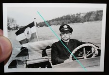 Motorboot ,Deutscher Marineingenieur Verein DMV ,altes kleines s/w Foto