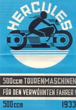 Hercules brochure 1933 500 ccm - hercules,