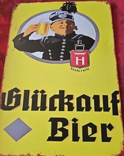 Blechschild GLÜCK AUF BIER