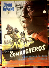 DIE COMANCHEROS - Filmplakat Poster Kino  - JOHN WAYNE Michael Curtiz 1961