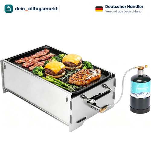 Tragbarer gasgrill camping - tragbarer,