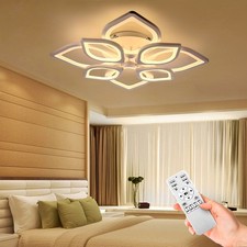 80W LED Deckenleuchte mit Fernbedienung Dimmbar Wohnzimmer moderne Deckenlampe