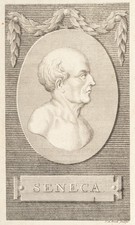 J. STOCK (1737-1773), Porträt von Seneca, KSt. Klassizismus Porträt 1750-1799
