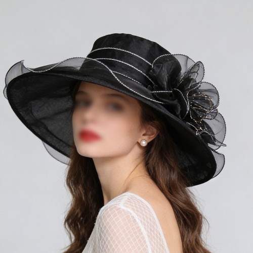 Organza fascinator hut mode - organza,