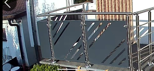 Edelstahl balkon geländer alu - geländer,