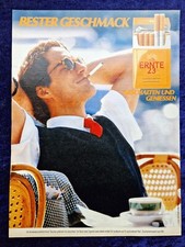 Ernte 23 Filter Zigaretten, 20er Packung, originale Werbung aus 1984