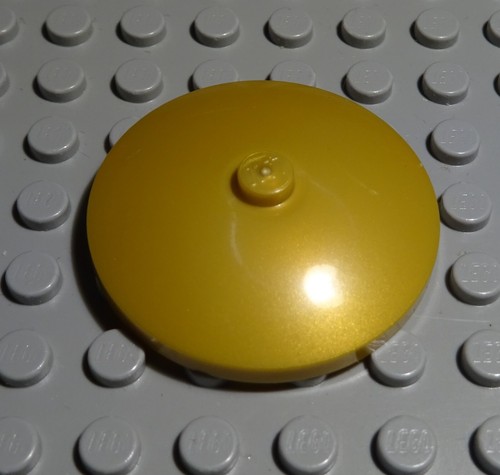 Lego deckel parabol 4x4 - 4x4, gold