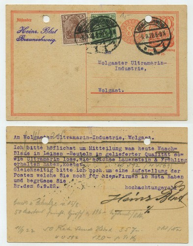 84635 ganzsache 153 - 153,