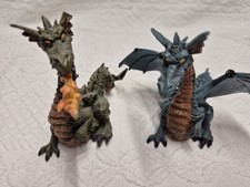 .۩۞۩. papo  2  Drachen 1x grün und 1x petrol Flügel  .۩۞۩. Mittelalter Fantasy ۞