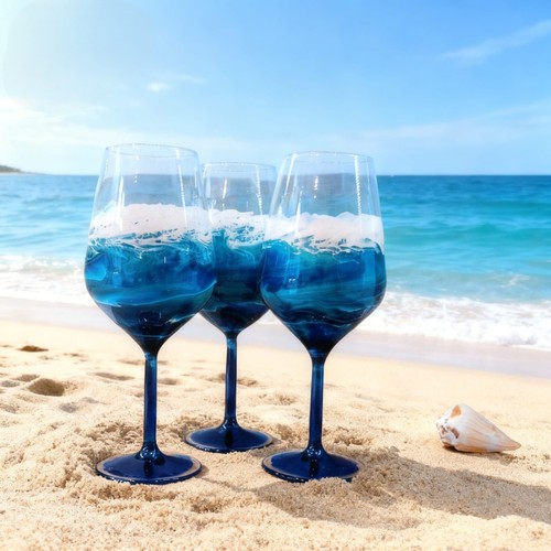 Blue ocean wave - blue,