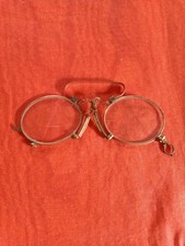 antike Brille Gold Zwicker um