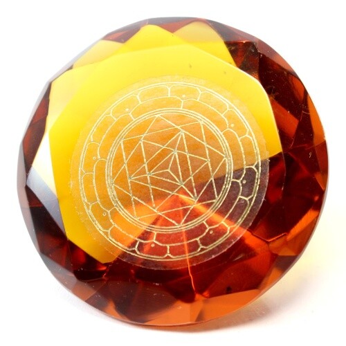 Tachyonen glas diamant - diamant, merkaba