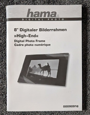 Bedienungsanleitung hama für 00090916 Digitaler Bilderrahmen 8.0'' "High End"