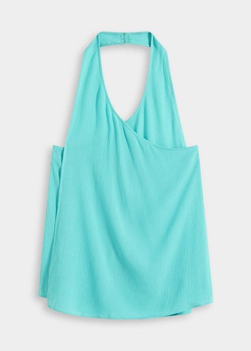 Neckholder blusentop aus - neckholder-blusentop,