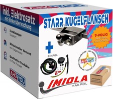 AHK IMIOLA für LandRover Defender L316 98-16 starr Kugelflansch + 7-pol ES ABE