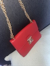 Damen Tasche Rot Gold Klein