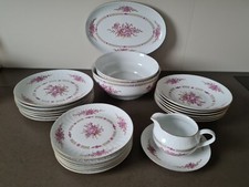23- teiliges Graf Von Henneberg Porzellan Ilmenau Geschirr Tafelservice/TOP Neuw
