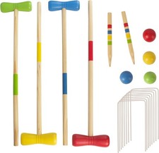 Holz Krocket Set Spiel Crocket