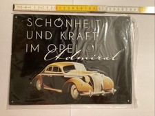 Blechschild Opel Admiral 28cm